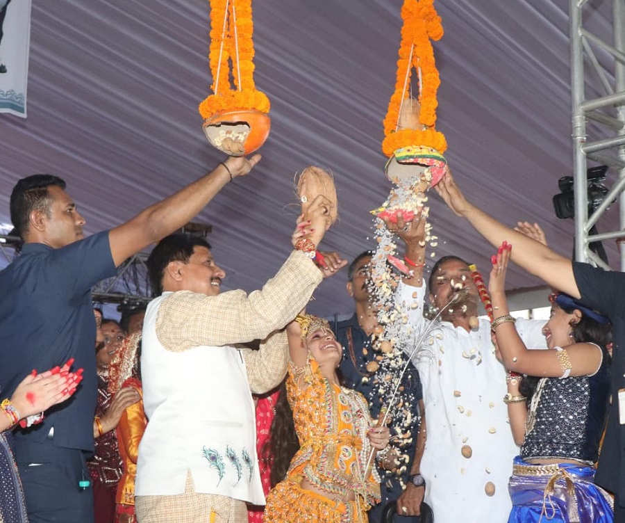 भगवान परशुराम की जन्मस्थली जनापाव में आयोजित श्रीकृष्ण पर्व कार्यक्रम