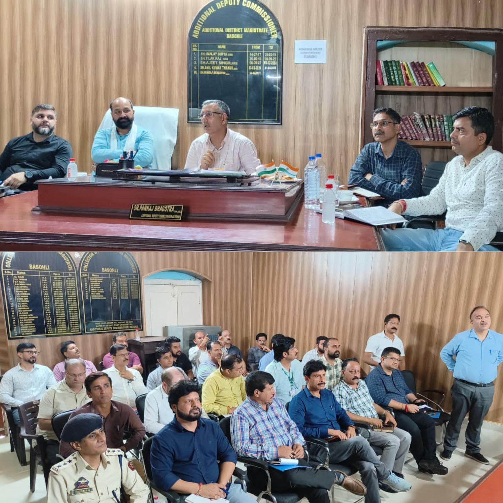 DC Kathua visited Basohli and inspected the ongoing projects and public facilities