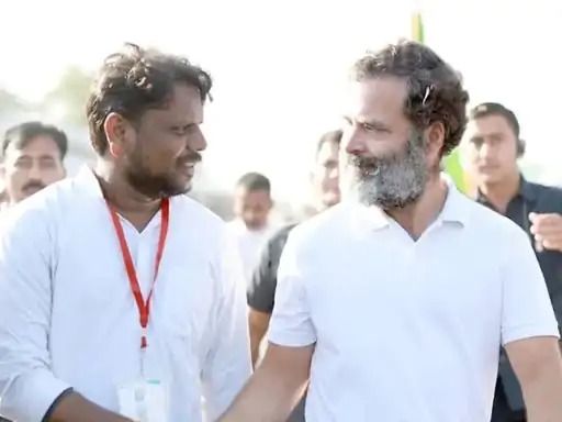 राहुल गांधी के साथ नव नियुक्त जिला अध्यक्ष गुड्डू चौहान