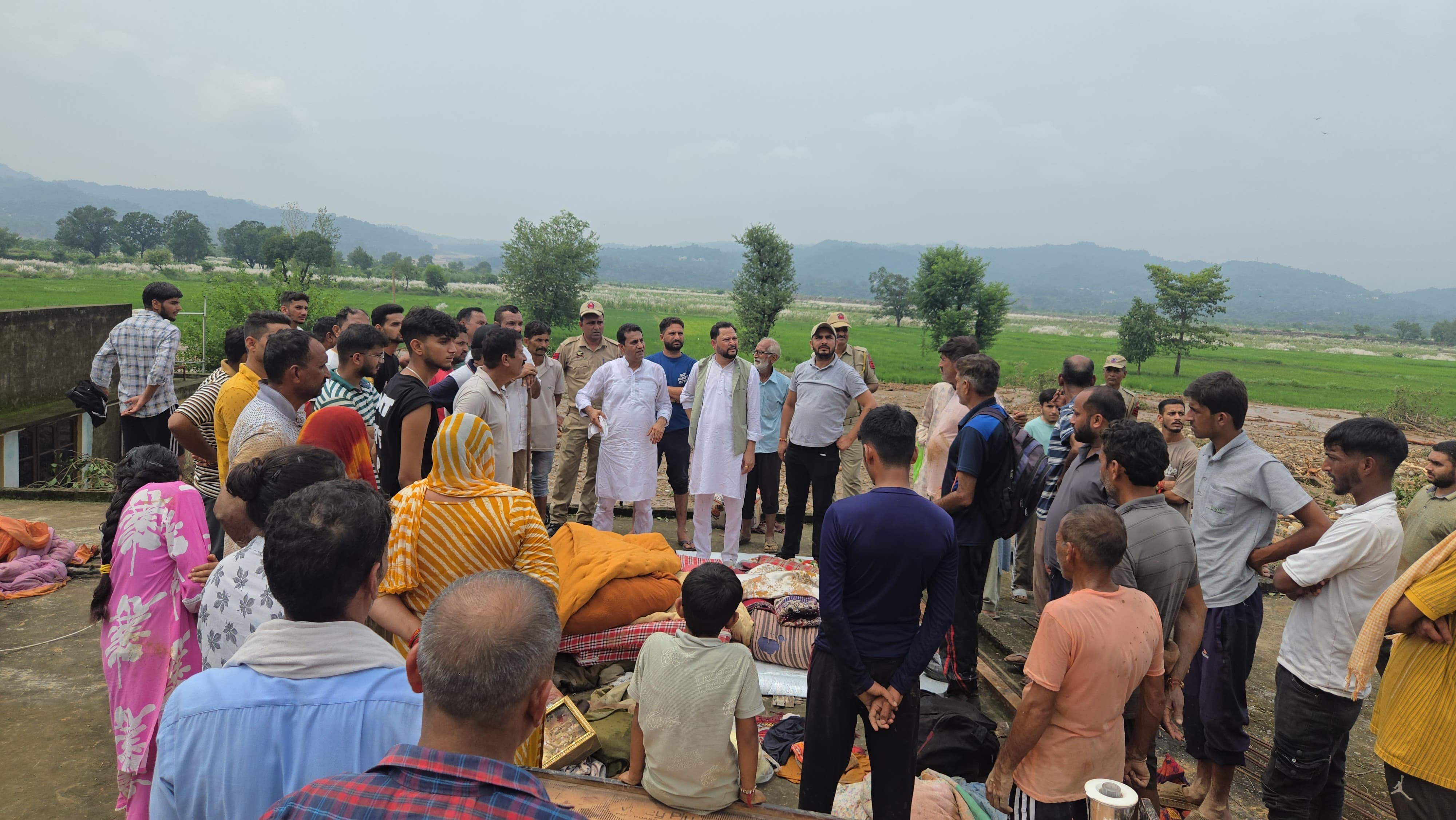 Jasrotia expresses grief over devastating cloudburst in Kathua, announces relief funds from CDF