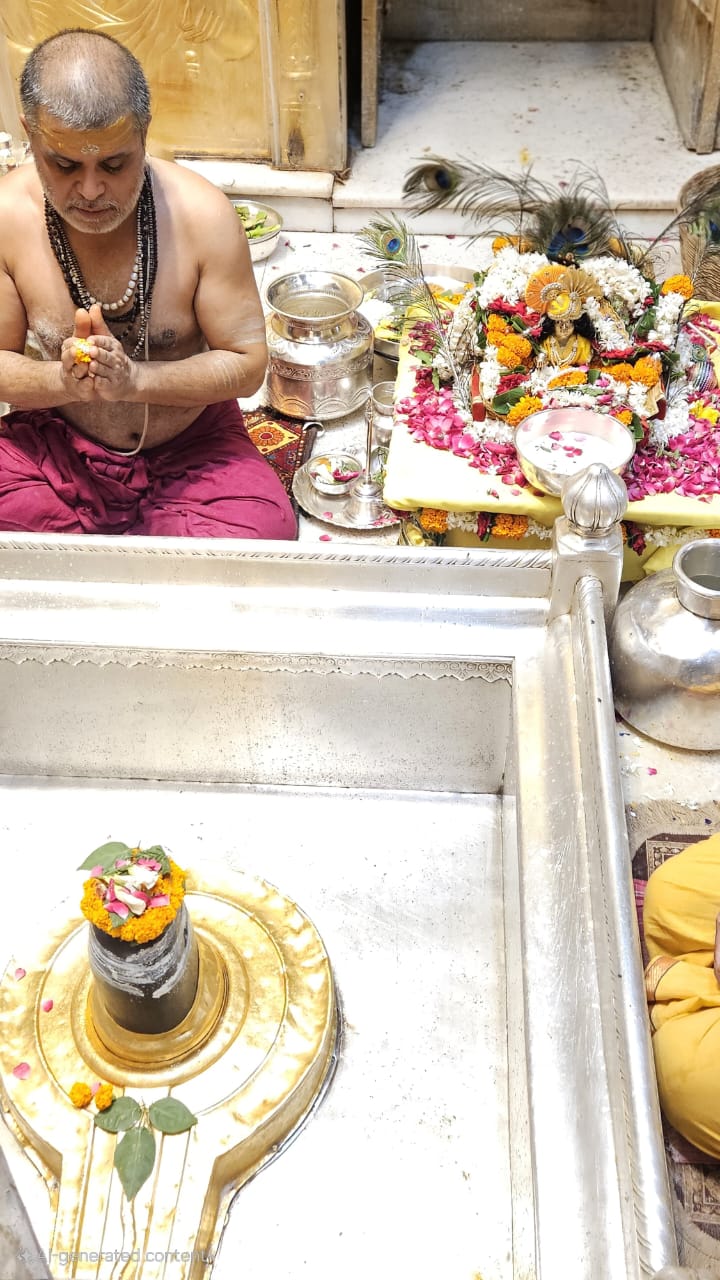 बाबा विश्वनाथ के दरबार में लड्डू गोपाल एक साथ विराजमान बाबा विश्वनाथ के दरबार में लड्डू गोपाल एक साथ विराजमान