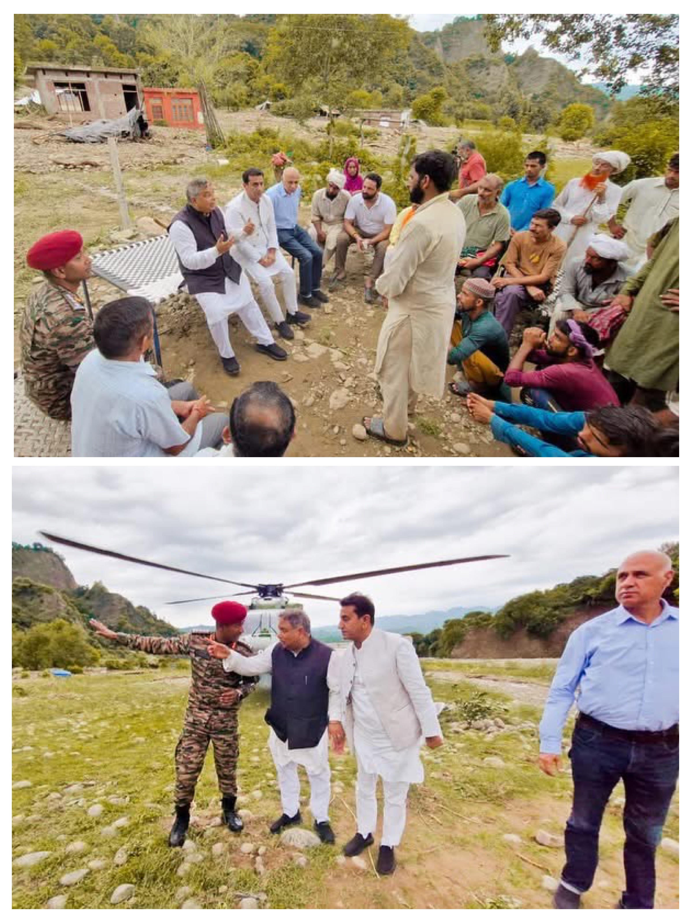 BJP State President Sat Sharma visited the flood affected areas, enquired about the condition of the injured in GMC