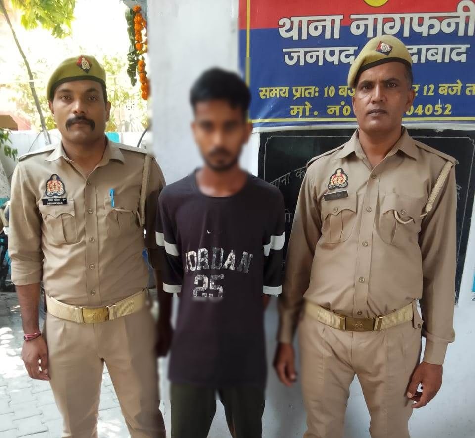 नाबालिग को अगवा कर उसके साथ दुष्कर्म करने के आरोप में गिरफ्तार आरोपित अंबरीष।