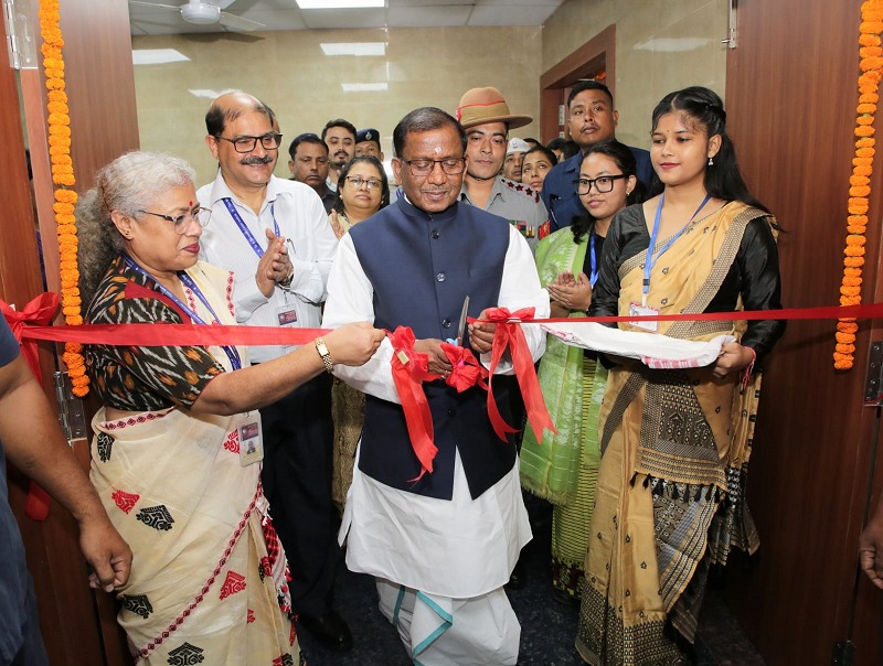 Image related to the inauguration of TrueBeam Linear Accelerator Radiotherapy Machine and E-Office Facility at BBCI Guwahati by Assam Governor Lakshman Prasad Acharya.