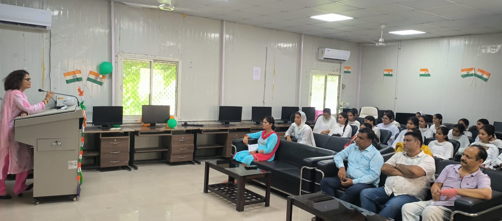A dialogue meeting was organized at GDC Madheen to motivate the students of first semester