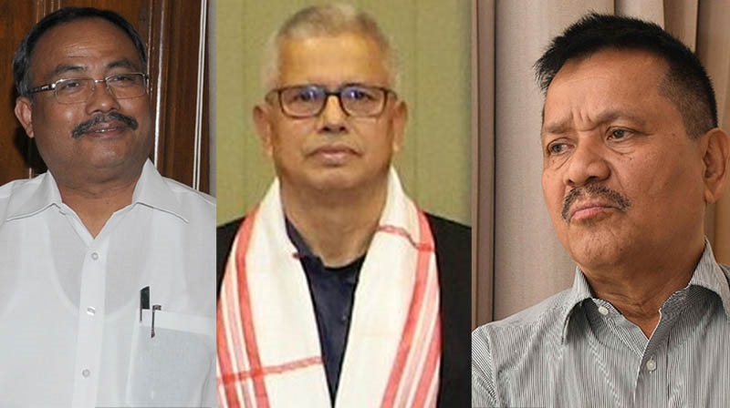 असमःउल्फा अध्यक्ष अरविंद राजखोवा, शशधर चौधरी और अनुप चेतिया। फाइल फोटो असमःउल्फा अध्यक्ष अरविंद राजखोवा, शशधर चौधरी और अनुप चेतिया। फाइल फोटो