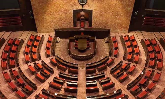 राज्यसभा का चित्र राज्यसभा का चित्र