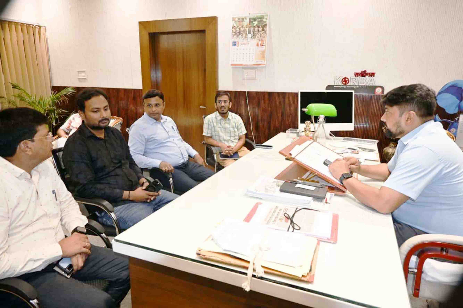 आयुक्त ने ली एन.टी.पी.सी. व बालको प्रबंधन की बैठक आयुक्त ने ली एन.टी.पी.सी. व बालको प्रबंधन की बैठक