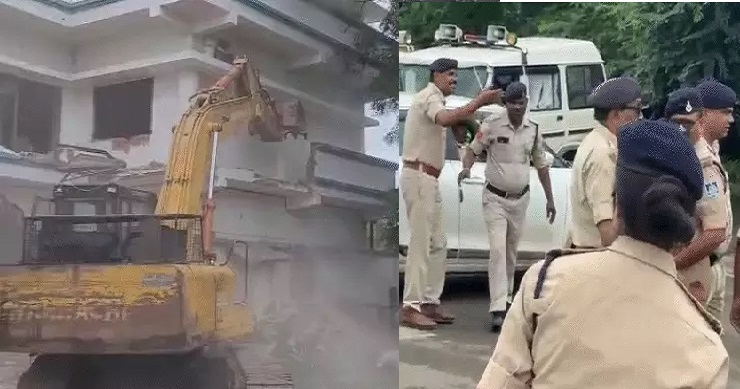भोपाल में मछली परिवार की अवैध कोठी पर चला बुलडोजर भोपाल में मछली परिवार की अवैध कोठी पर चला बुलडोजर
