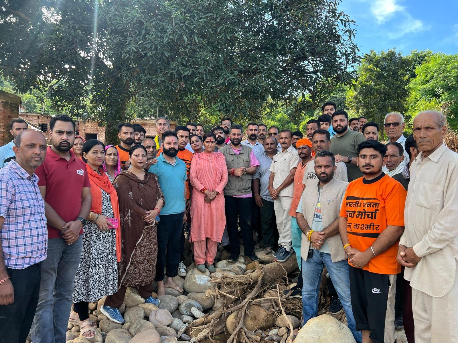 Arun Prabhat reached the disaster affected areas of Kathua with relief material