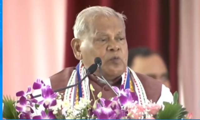 जीतन राम मांझी गया जी में सभा को संबोधित करते जीतन राम मांझी गया जी में सभा को संबोधित करते