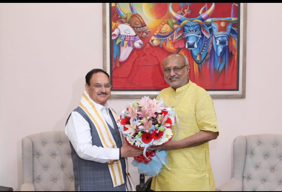 जे पी नड्डा ने की सीपी राधाकृष्णन से मुलाकात जे पी नड्डा ने की सीपी राधाकृष्णन से मुलाकात