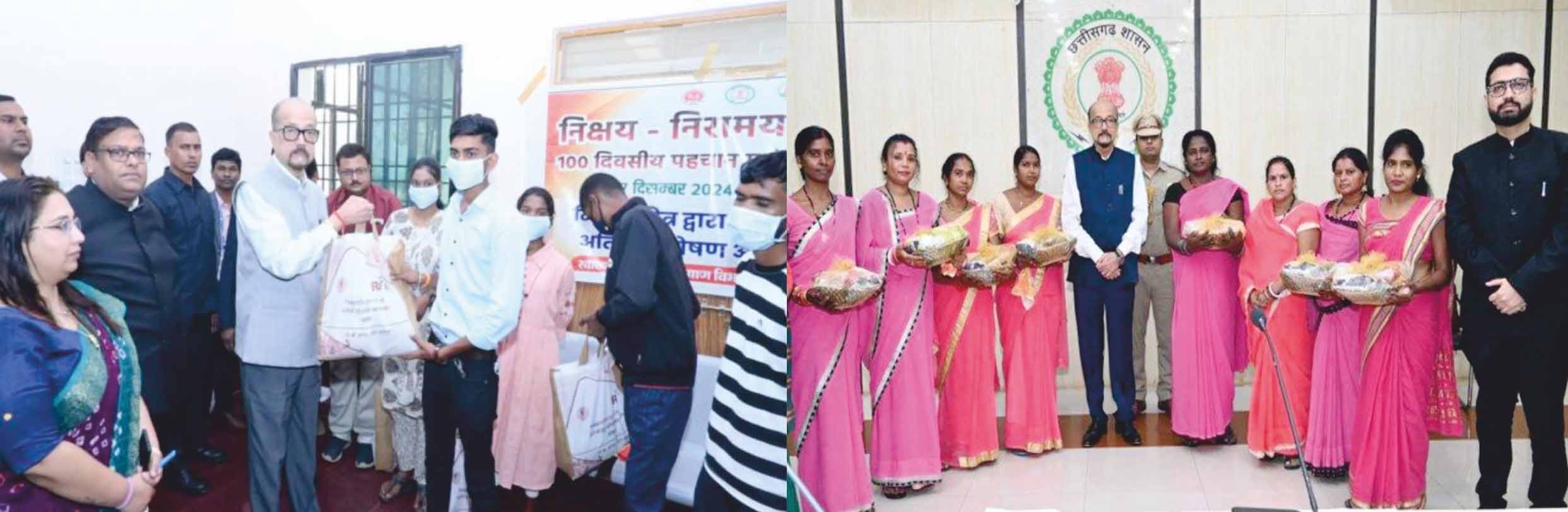 राज्यपाल डेका मरीजों को पौष्टिक आहार देते राज्यपाल डेका मरीजों को पौष्टिक आहार देते