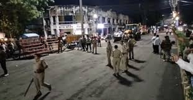 भारत माता चौराहे पर गणेश पंडाल लगाने को लेकर तनाव