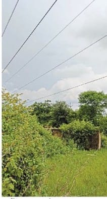 बाधा  हाई टेंशन लाइन