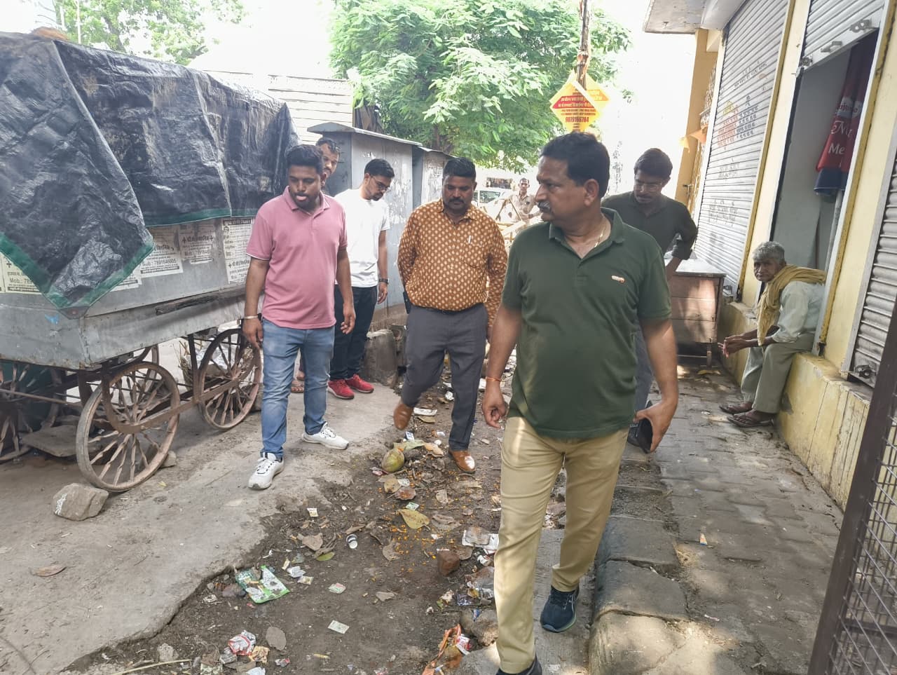 हेरिटेज निगम: गणेश चतुर्थी पर किया सफाई व्यवस्था का निरीक्षण