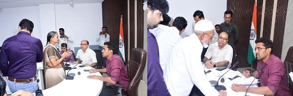 कलेक्टर ने जनसुनवाई में सुनी नागरिकों की समस्याएं कलेक्टर ने जनसुनवाई में सुनी नागरिकों की समस्याएं