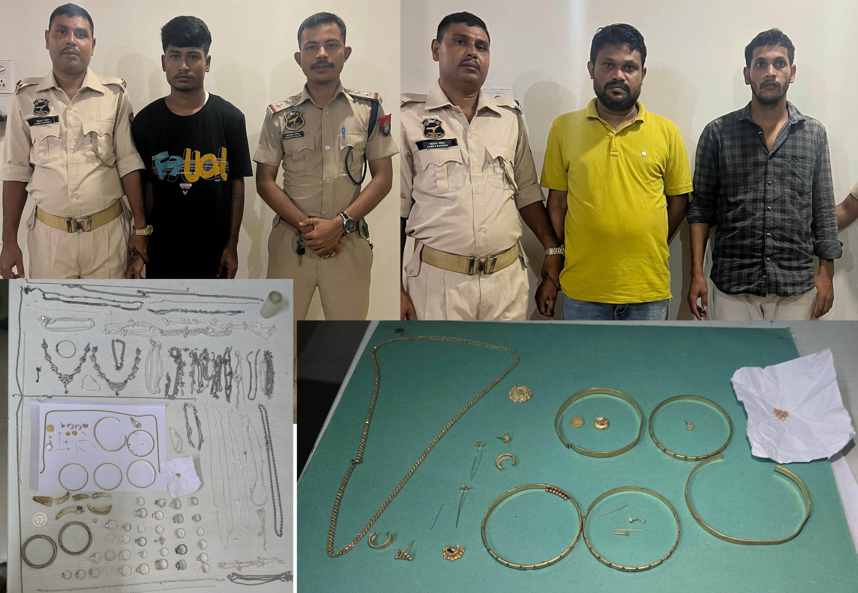 असमः वशिष्ठ पुलिस द्वारा गुवाहाटी में चोरी की घटनाओं में शामिल शातिर चोर और चोरी का सामान खरीदने वाले गिरफ्तार तीन आरोपित असमः वशिष्ठ पुलिस द्वारा गुवाहाटी में चोरी की घटनाओं में शामिल शातिर चोर और चोरी का सामान खरीदने वाले गिरफ्तार तीन आरोपित