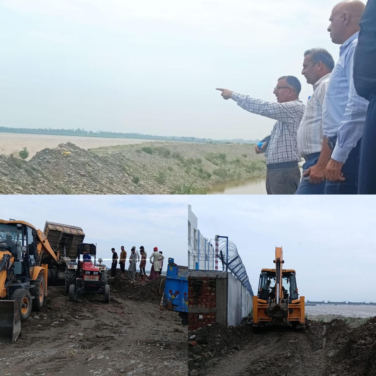 DC Kathua visits affected areas after release of water from Ranjit Sagar Dam DC Kathua visits affected areas after release of water from Ranjit Sagar Dam