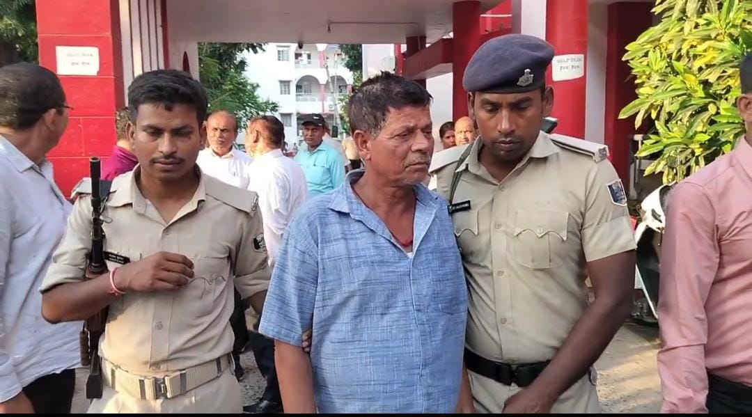 राजस्वकर्मी को जेल ले जाती पुलिस राजस्वकर्मी को जेल ले जाती पुलिस