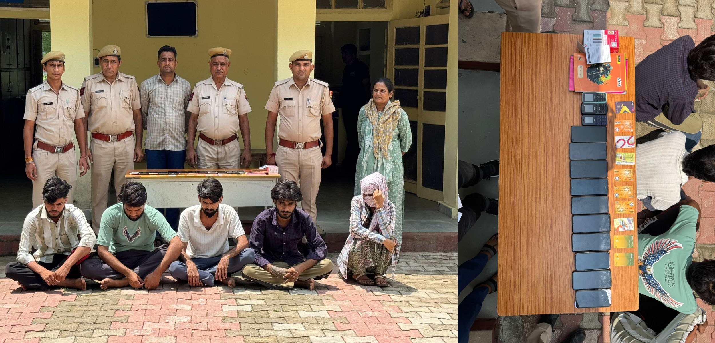कॉल सेन्टर जरिए ऑनलाइन साइबर ठगी करने वाले छह शातिर ठगों को पकडा कॉल सेन्टर जरिए ऑनलाइन साइबर ठगी करने वाले छह शातिर ठगों को पकडा