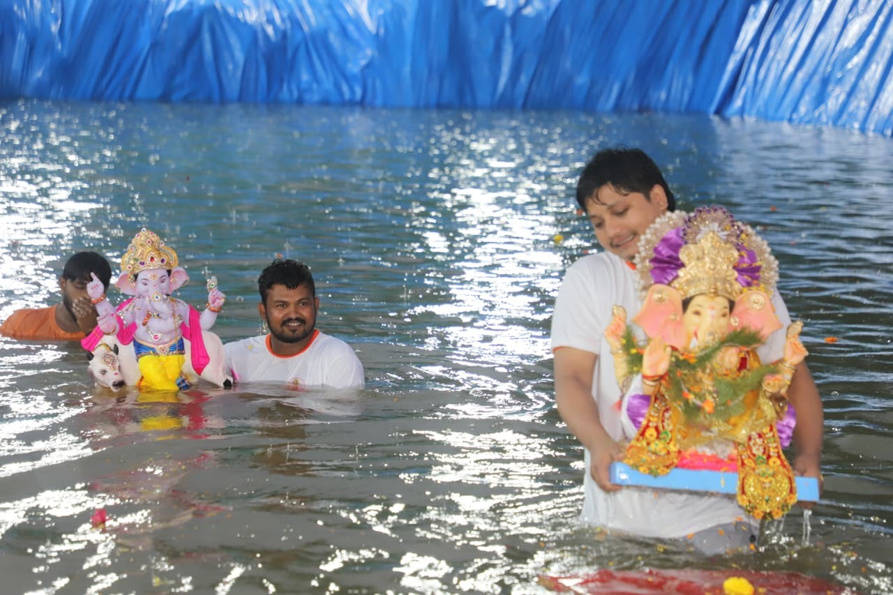 19,500 idols immersed in Thane one and half days 19,500 idols immersed in Thane one and half days