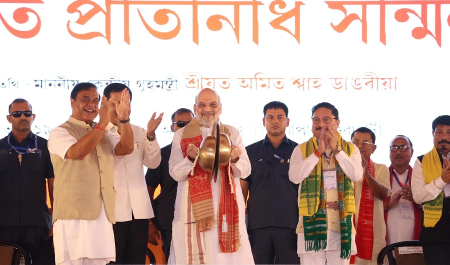 CM Sarma promising peace, development, stronger mandate for 2026 in Khanapara rally CM Sarma promising peace, development, stronger mandate for 2026 in Khanapara rally