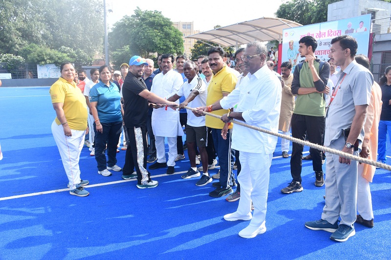 कम्पू स्थित जिला खेल परिसर में भव्य कार्यक्रम