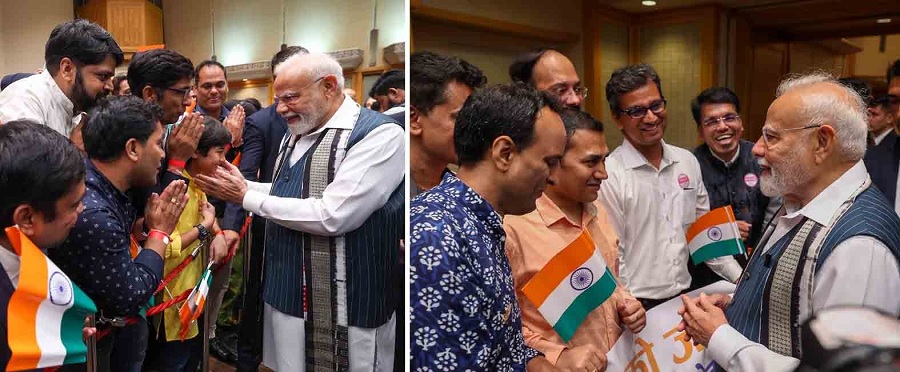 जापान दौरे के दौरान अरुणाचल प्रदेश की 'गालो' जनजाति के पारंपरिक 'तुकोक' परिधान पहने प्रधानमंत्री नरेन्द्र मोदी जापान दौरे के दौरान अरुणाचल प्रदेश की 'गालो' जनजाति के पारंपरिक 'तुकोक' परिधान पहने प्रधानमंत्री नरेन्द्र मोदी