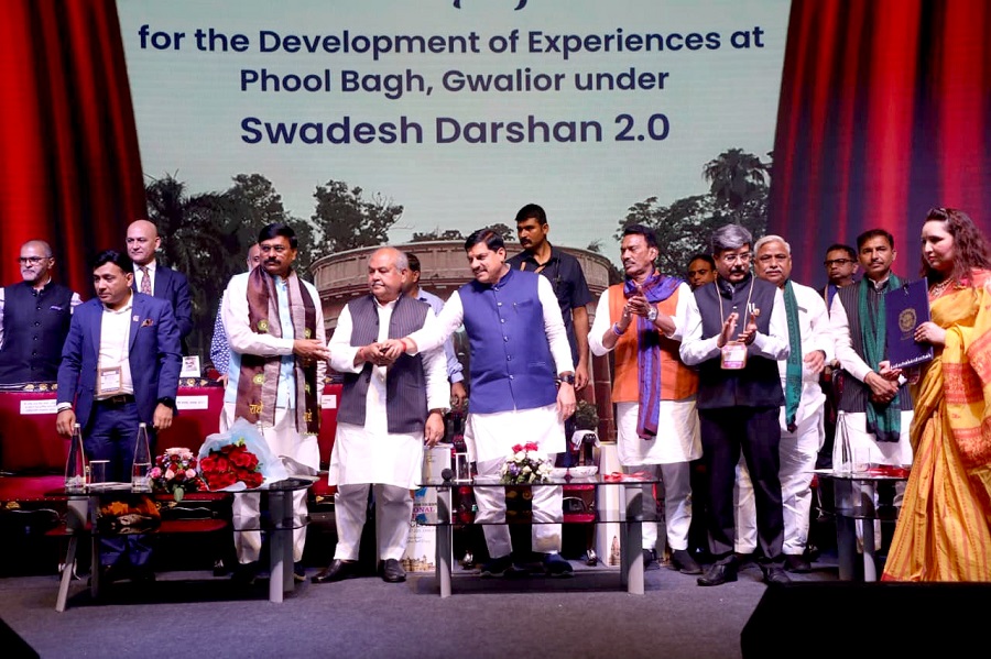मुख्यमंत्री डॉ. मोहन यादव ने रीजनल टूरिज्म कॉन्क्लेव ग्वालियर में विभिन्न विकास कार्यों की दी सौगात