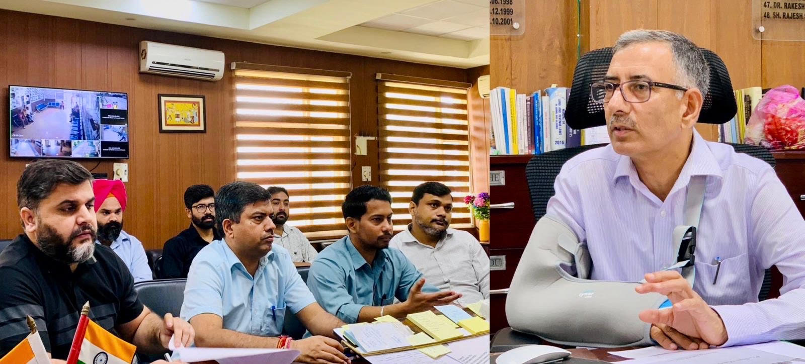 DC Kathua reviews e-office implementation, stresses on its complete adoption in all units