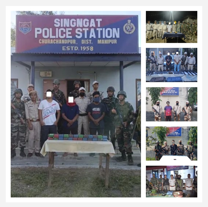 Imeges shared by Manipur police. Imeges shared by Manipur police.