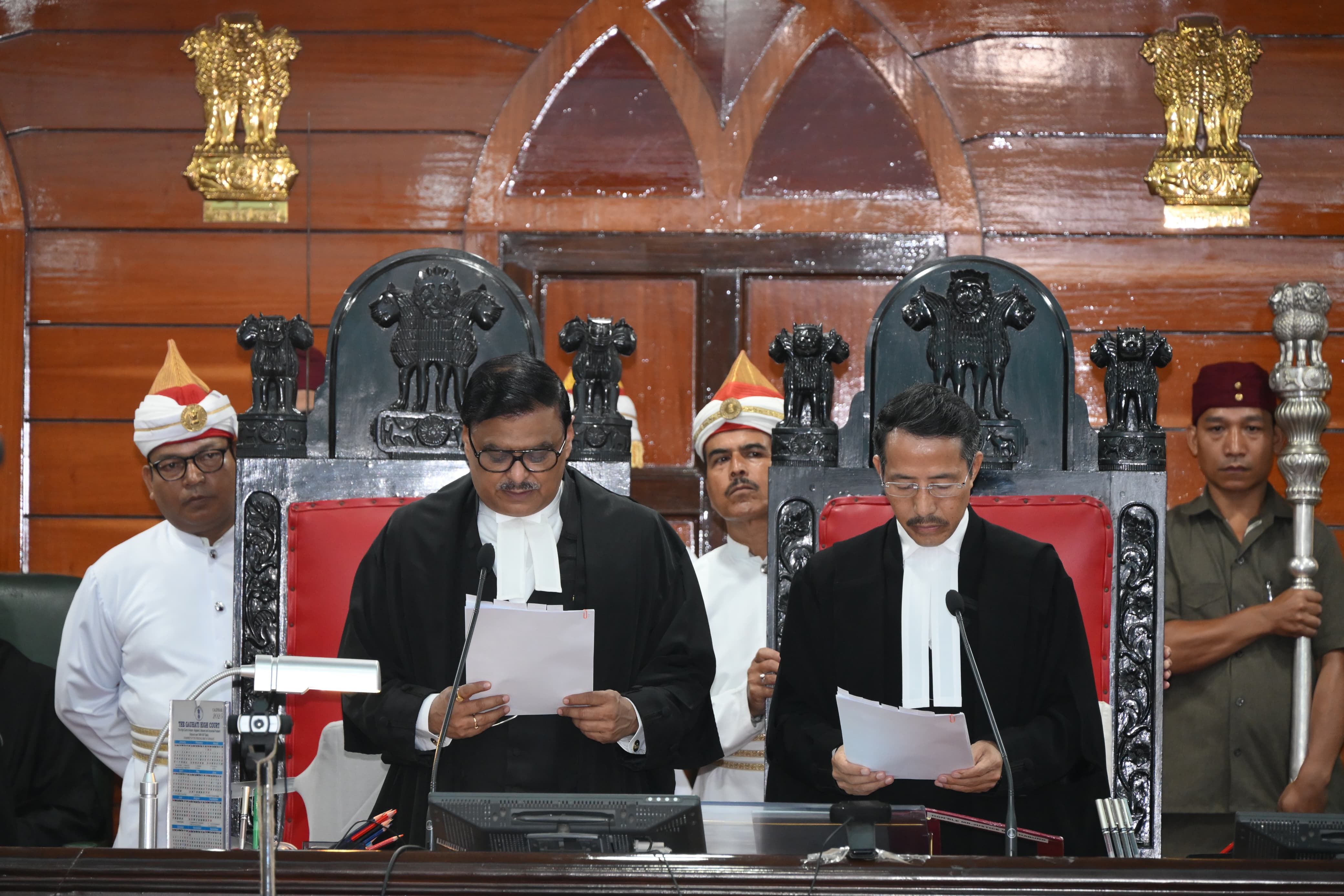 Two Additional Judges Swornig in as Judges of Gauhati High Court. Two Additional Judges Swornig in as Judges of Gauhati High Court.