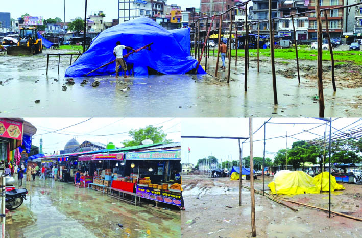 बारिश से बेहाल मेला क्षेत्र बारिश से बेहाल मेला क्षेत्र