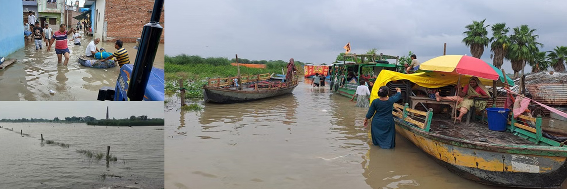 मथुरा में बाढ़ से हा-हाकार, यमुना खतरे के निशान से ऊपर, खतरे में 1500 जिंदगियां