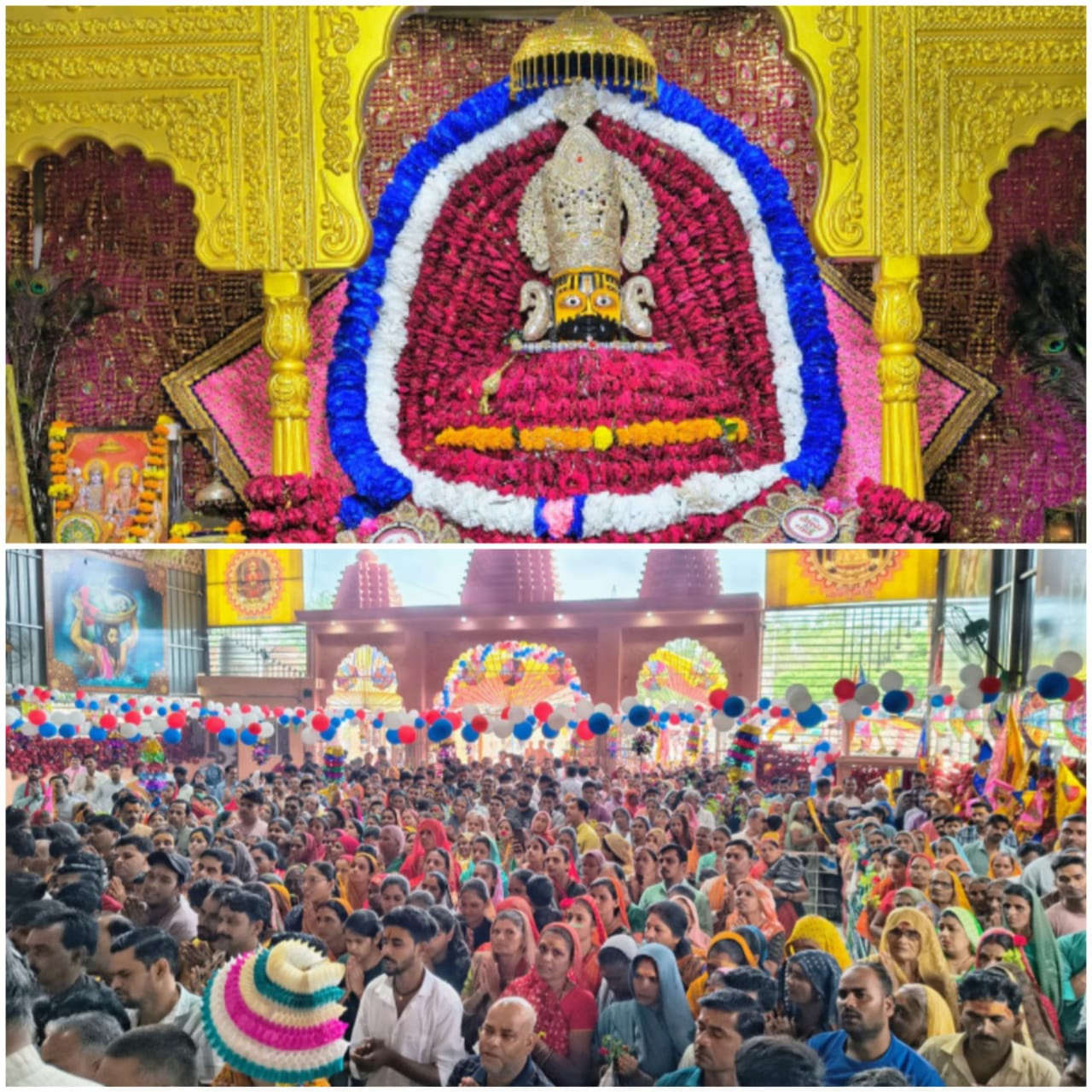 खाटूश्याम मंदिर पर उमड़ी श्रद्वालुओं की भीड़ खाटूश्याम मंदिर पर उमड़ी श्रद्वालुओं की भीड़