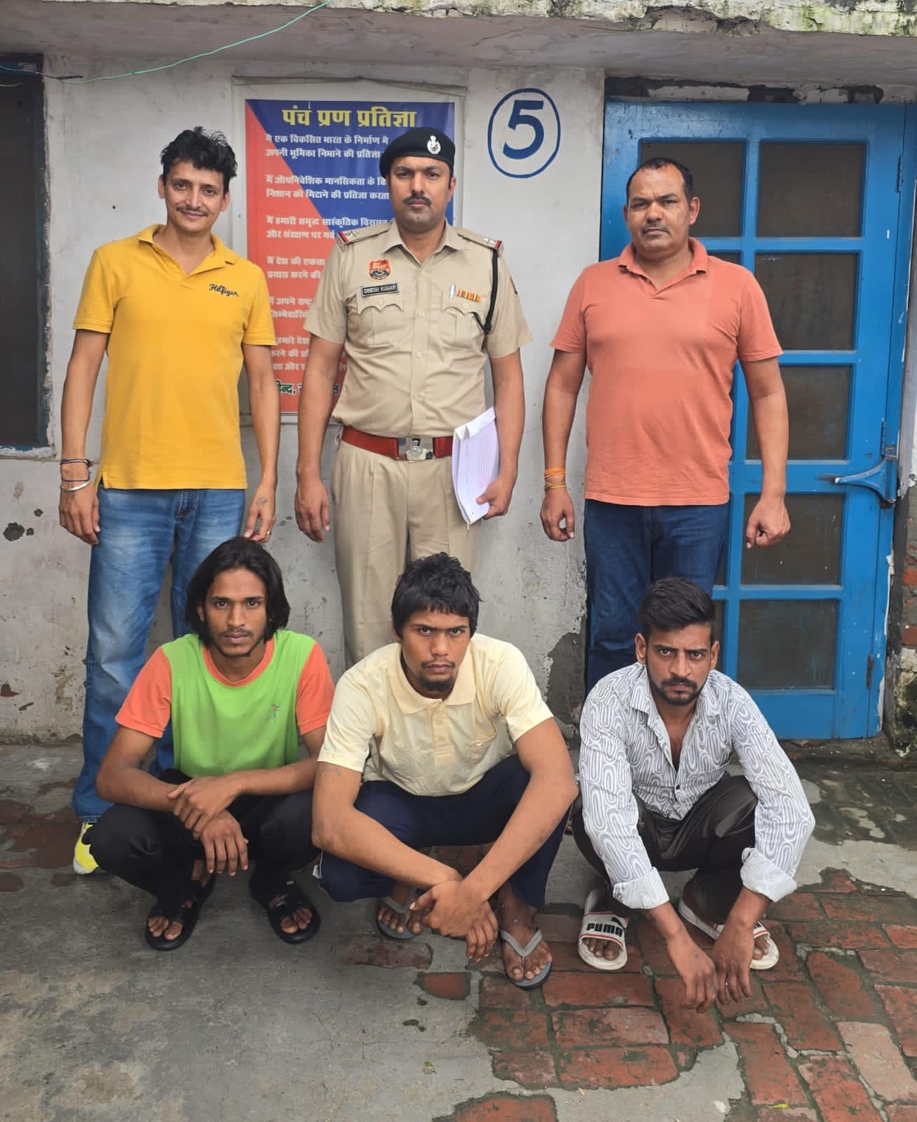 पानीपत पुलिस हिरासत में लूट के आरोपी
