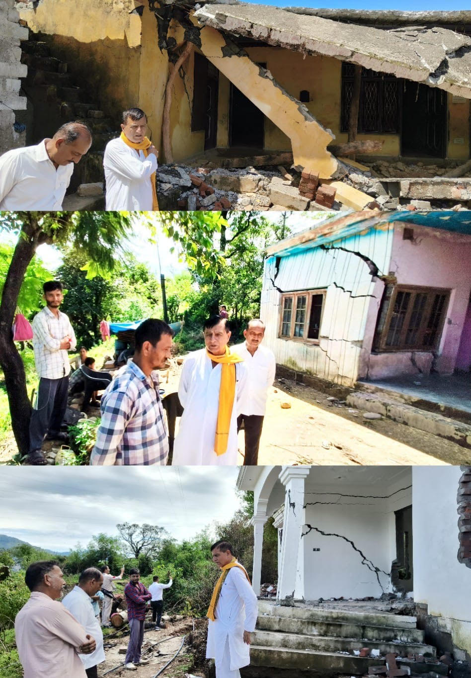 DDC chairman visited rain affected areas in Bhund, appealed to the public for cooperation DDC chairman visited rain affected areas in Bhund, appealed to the public for cooperation