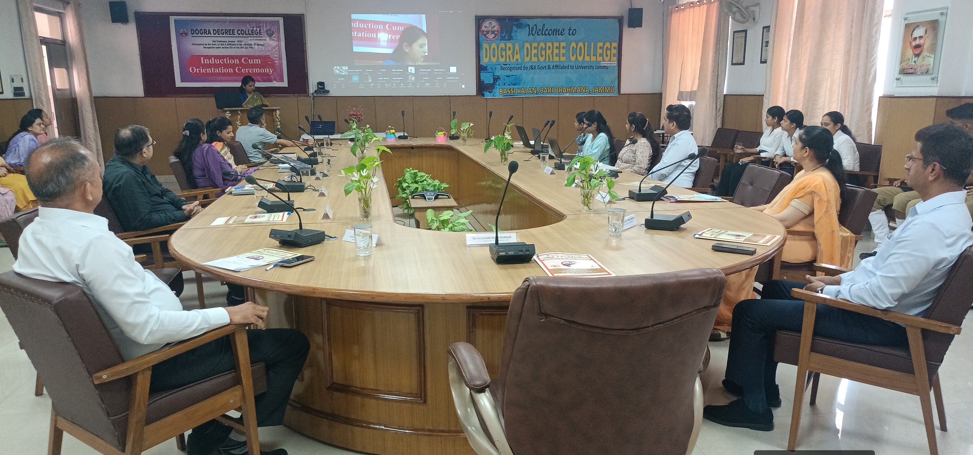 नए छात्रों के लिए ऑनलाइन इंडक्शन समारोह आयोजित