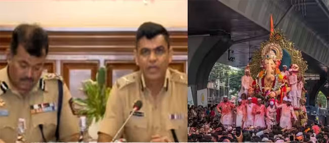 फोटो:गणपति विसर्जन के दौरान पुलिस बंदोबस्त की जानकारी देते हुए संयुक्त पुलिस आयुक्त सत्यनारायण चौधरी फोटो:गणपति विसर्जन के दौरान पुलिस बंदोबस्त की जानकारी देते हुए संयुक्त पुलिस आयुक्त सत्यनारायण चौधरी