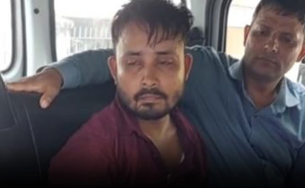 Arrested Janata Bhawan's Grade-IV employee. Arrested Janata Bhawan's Grade-IV employee.