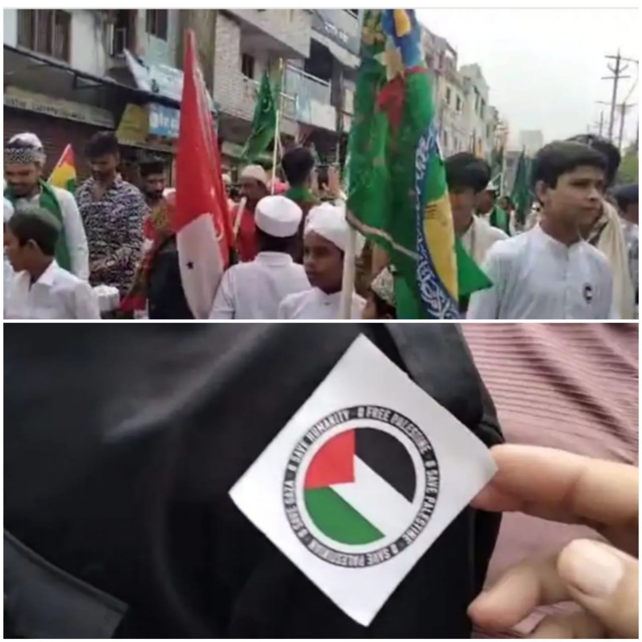 फिलीस्तीनी का स्टीकर लगाकर निकले, जांच में जुटी पुलिस फिलीस्तीनी का स्टीकर लगाकर निकले, जांच में जुटी पुलिस