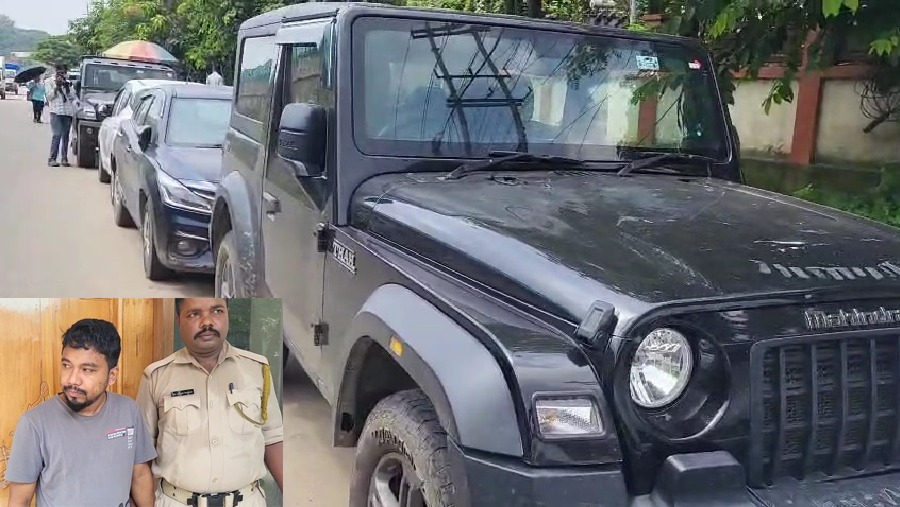 किराए का वाहन चुराने के आरोप में एक गिरफ्तार किराए का वाहन चुराने के आरोप में एक गिरफ्तार