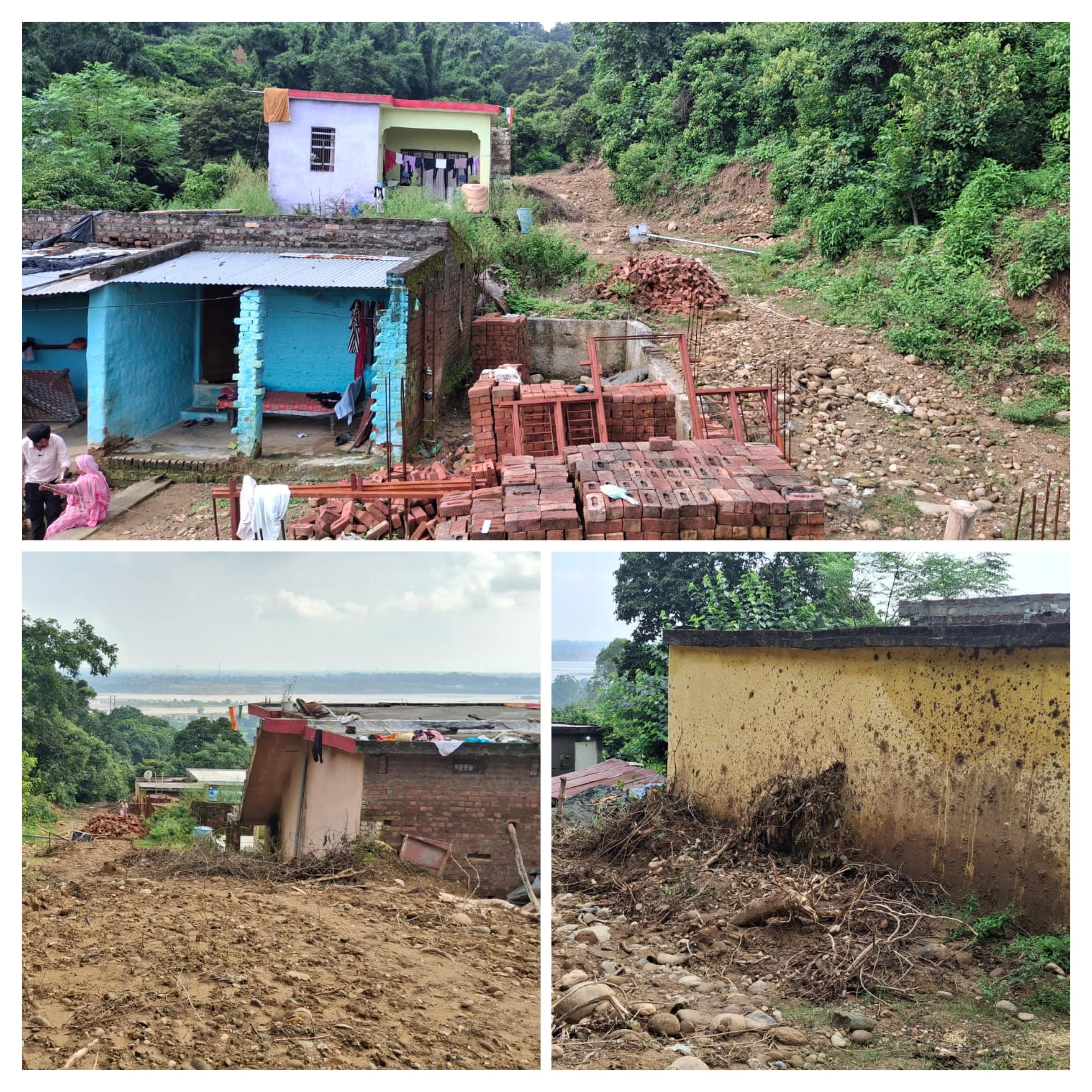 The people of Panchayat Dhanod, who are facing the brunt of the disaster, appealed to the district administration for help The people of Panchayat Dhanod, who are facing the brunt of the disaster, appealed to the district administration for help