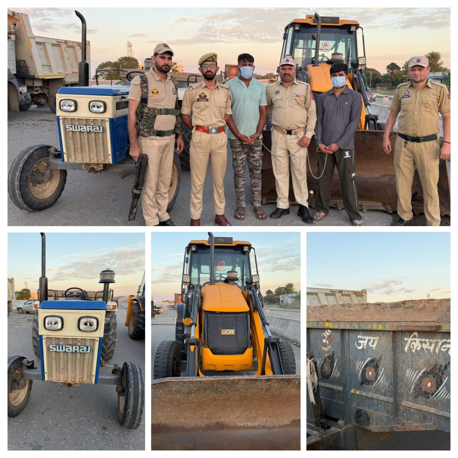 Rajbagh police solved the theft case, recovered tractor trolley along with JCB