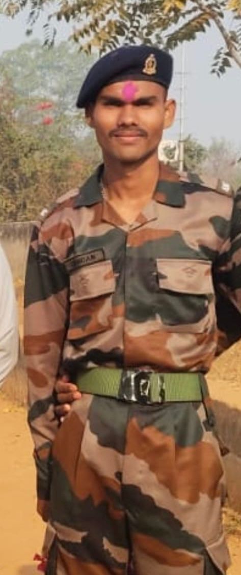 आर्मी चंदन सोनवानी। आर्मी चंदन सोनवानी।