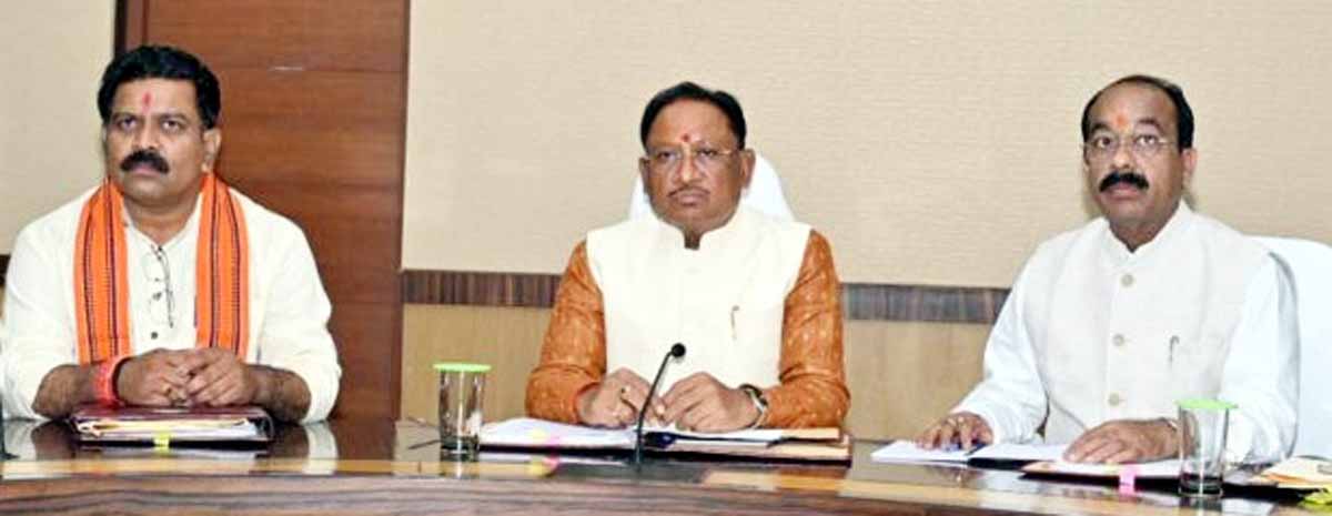 मुख्यमंत्री   साय की  मंत्रीपरिषद फाइल फाेटाे