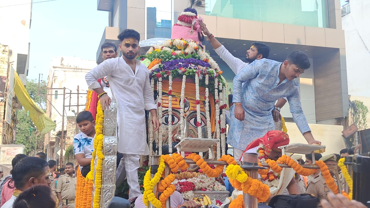 बाबा लाट भैरव की निकली बारात बाबा लाट भैरव की निकली बारात