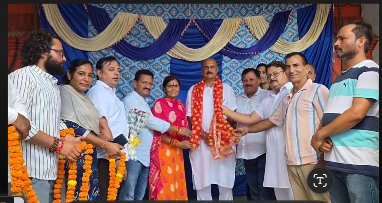 BJP Nagari Mandal felicitated the newly appointed State Spokesperson Dr. Hari Dutt Shishu