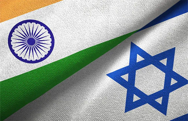 भारत और इजरायल के लोगो का प्रतीकात्‍मक चित्र